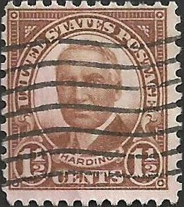 # 684 Used Brown Warren G. Harding