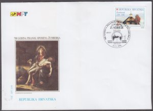 CROATIA Sc #305 FDC - 700th ANN of 1st WRITTEN REFERENCE to ZUMBERAK REGION