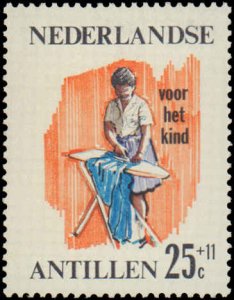 Netherlands Antilles #B73-B76, Complete Set(4), 1966, Children, Never Hinged