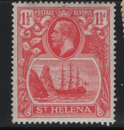 ST. HELENA 81, HINGED, 1922-27 Badge of the colony