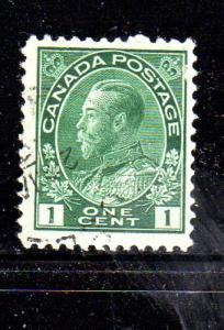 CANADA #104  1911  1c  KING GEORGE V          F-VF  USED  b