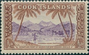 Cook Islands 1949 SG150 ½d Ngatangila Channel MLH