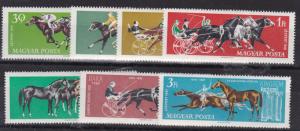 HUNGARY  1961  S G 1758 - 1764  RACEHORSES   M / N / H  