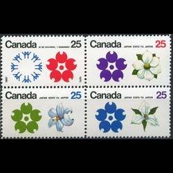 CANADA 1970 - Scott# 511a EXPO '70 Set of 4 NH