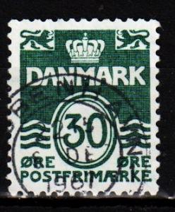 Denmark -  #437 Numeral - Used