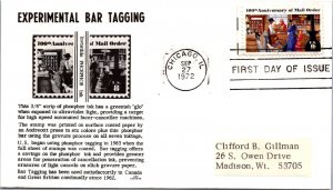 FDC 1972 SC #1468 ABC Cachet - Chicago ILL - Single - J1871