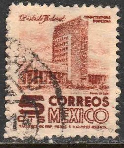 MEXICO 857 5¢ 1950 Definitive 1st Printing wmk 279 USED, VF. (72)