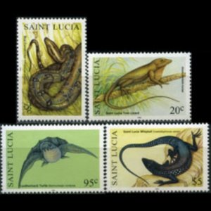 ST.LUCIA 1999 - Scott# 1102-5 Wildlife Set of 4 NH