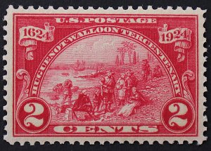 U.S. Mint Stamp Scott #615 2c Huguenot-Walloon. Superb. Never Hinged. A Gem!