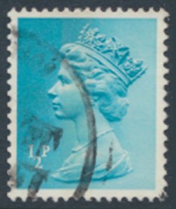 GB  Machin ½p X843 1 band  Used SC# MH22  see scans & details