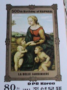 ​KOREA STAMP:1983- SC#2285 500TH ANNIV:BIRTH OF RAPHAEL-PAINTER IMPERF-MNH S/S