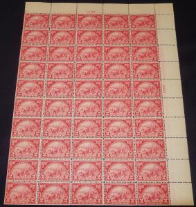 MALACK 615 2c Walloon, F/VF OG NH, Full Sheet of 50,..MORE.. w8494