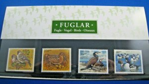 ICELAND 1995-6 - SCOTT # 808-809, 814-815 PRESENTATION PACK    MNH