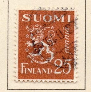 Finland 1930 Early Issue Fine Used 25p. NW-266080