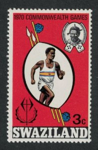 Swaziland Athlete Shield Spears Commonwealth Games 1970 MNH SG#180