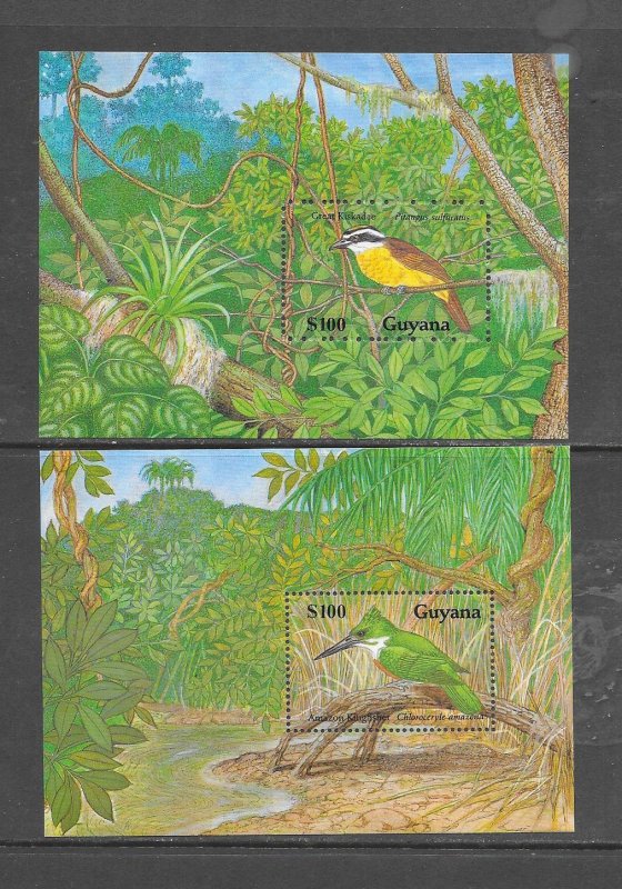 BIRDS - GUYANA #2249-50 S/S MNH