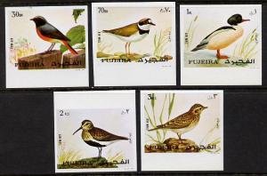 Fujeira 1972 European Birds imperf set of 5 unmounted min...