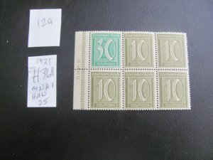 GERMANY 1921 MNH  MI. H36A HAN BOOKLET PANE  25 EUROS (129) SEE MY STORE