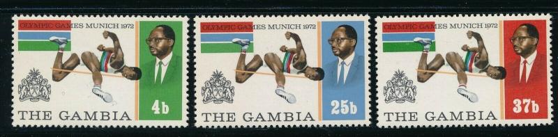 Gambia - Munich Olympic Games MNH Set (1972) 