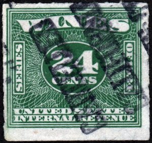 RE100 24¢ Wine Revenue Stamp (1934) Used