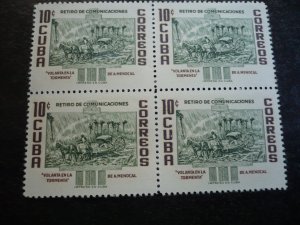 Stamps - Cuba -Scott#566-569,C153-C155,E22- Mint Hinged Set of 8 Stamps - Blocks