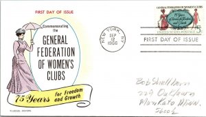 FDC 1966 SC #1316 Fluegel Cachet - New York, Ny  - Single - F61876