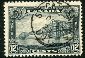 Canada Scott 156 ULH - 1929 12c Quebec Bridge - SCV $8.00