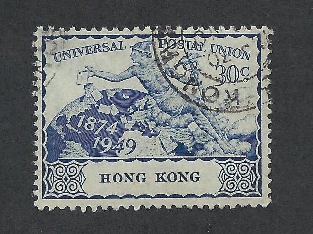 HONG KONG SC# 182 F-VF U 1949