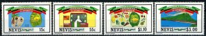 NEVIS Scott 379-82 F-VF/MNH - 1984 Anniversary of Independence