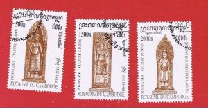 Cambodia #1959-1961   VF used    Culture      Free S/H