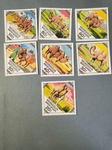 Stamps Mongolia Scott #1040-6 nh