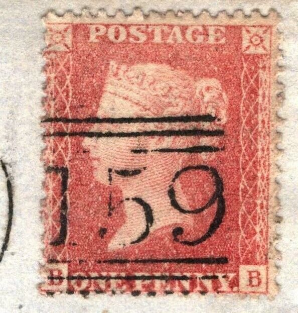 GB SG.39 Cover SCOTLAND Edinburgh Glasgow Penny Red 1864 {samwells-covers} NN250