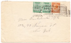 JAMAICA cover postmarked 3 Nov. 1916- War Stamp