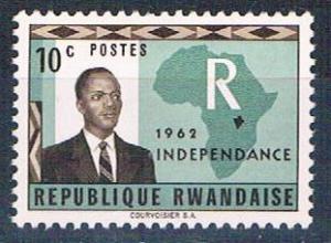 Rwanda 1 Unused Gregorie Kayibanda 1962 (R0411)+