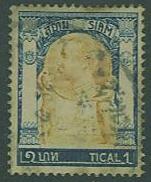 Thailand SC#105 King Chulalongkorn,  1t, light cancellation