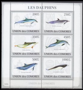 2009 Comoro Islands 2198-2203KL Dolphins 13,00 €