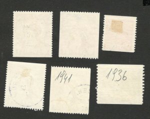 SWEDEN-USED LOT OD 6 USED STAMPS (108)