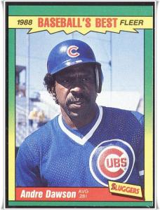 1988 Fleer Best Sluggers/Pitchers #12	Andre Dawson 