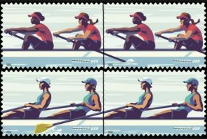 #5694 - 5697 2022 Womens rowing Singles set/4  - MNH
