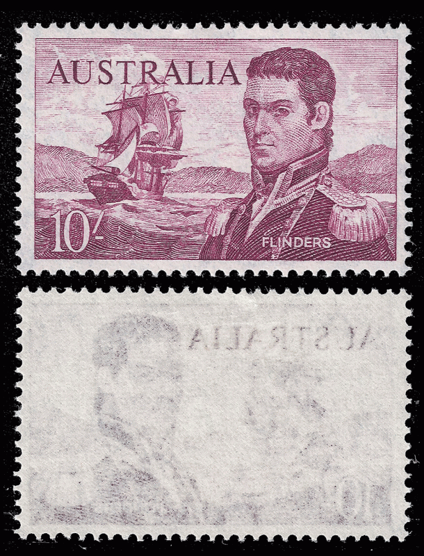 Australia 1963 pre decimal Navigator 10/-, Sc 377 mvlh vf