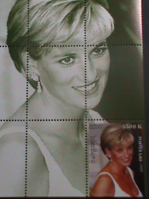 ​LAOS-1999 FAMOUS-PEOPLE'S QUEEN- LADY DIANA MNH S/S VERY FINE REMEMBER ALWAYS