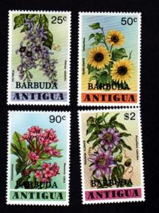 Barbuda # 360-363 Mint Flowers !
