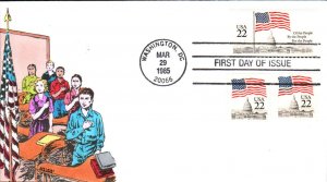 #2114-16 Flag over Capitol Kribbs FDC