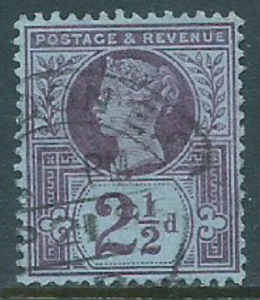 Great Britain, Sc #114, 2-1/2d Used