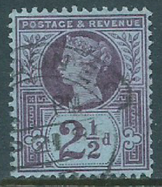 Great Britain, Sc #114, 2-1/2d Used