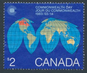 Canada  SC#  977 SG 1084 Commonwealth Day Used see details & scan