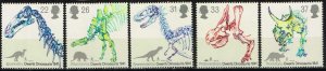 GB 1991,Sc.#1387-91 MNH  Anniversary of Dinosaurs' Identification