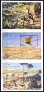 Palau. 2004. 2400-11, bl187-89. Dinosaurs. MNH.