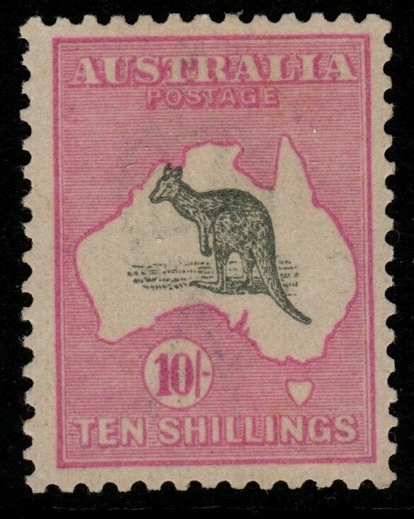 AUSTRALIA SG43 1917 10/= GREY & PINK MNH