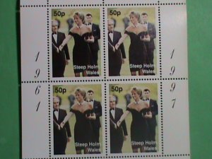 WALES STAMP-1997-DIANA- PRINCESS OF WALES -THE PEOPLE'S PRINCESS-MINT-NH  S/S